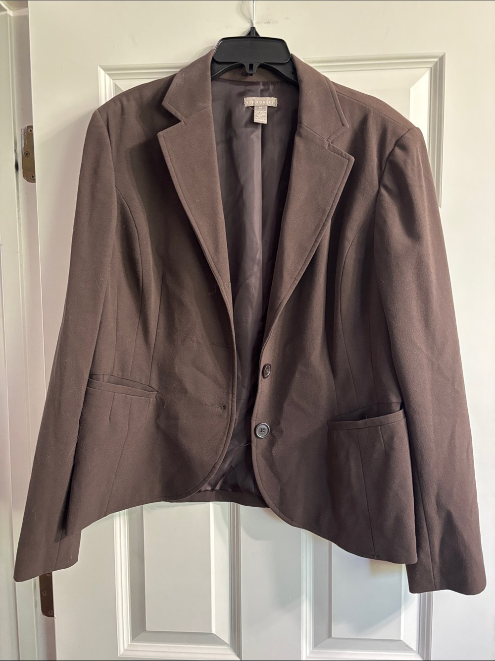 Women’s Brown Tailored Blazer Jacket 16